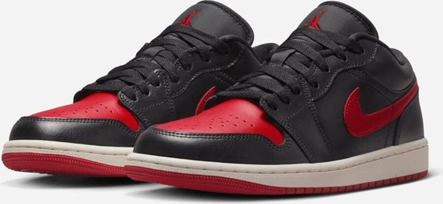 Nike Air Jordan 1 Low Sneaker Black Gym Red Schoenmaat EU