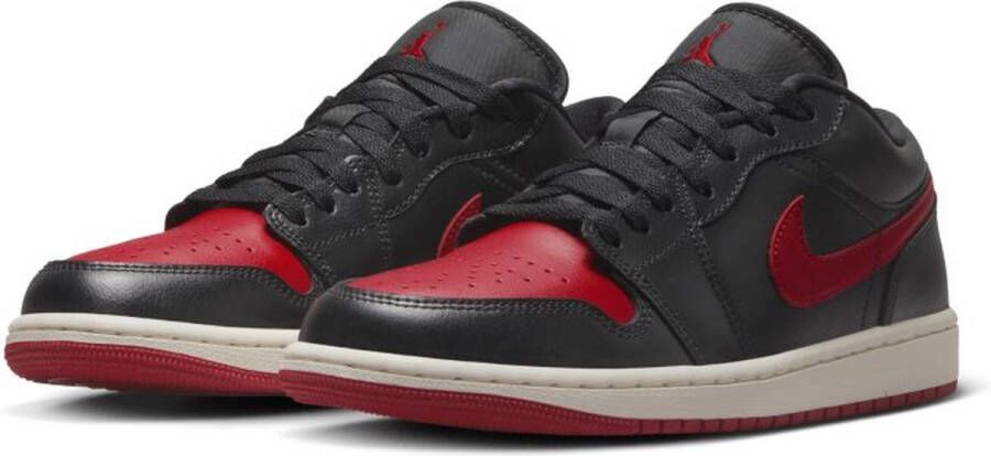 Nike Air Jordan 1 Low Sneaker Black Gym Red Schoenmaat EU