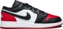 Nike Air Jordan 1 Low GS 'Bred Toe' 553560-161 BRED Zwart Rood Schoenen - Thumbnail 1