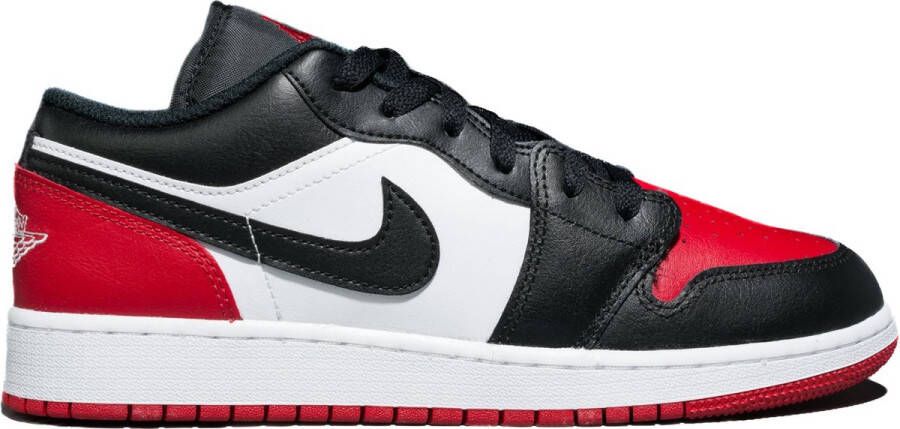 Nike Air Jordan 1 Low GS 'Bred Toe' 553560-161 BRED Zwart Rood Schoenen