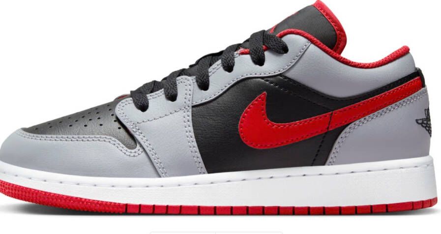 Jordan AJ 1 LO GS Black Ce t Grey White Fire Red Black Ce t Grey White Fire Red