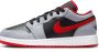 Jordan AJ 1 LO GS Black Ce t Grey White Fire Red Black Ce t Grey White Fire Red - Thumbnail 1