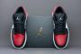 Nike Air Jordan 1 Low Bred Toe 553558-612 BRED Zwart Rood Schoenen - Thumbnail 1