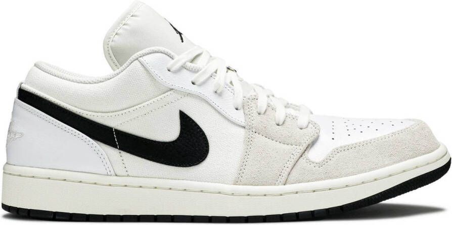 Nike Air Jordan 1 Low Heren Sneaker Creme Wit Zwart 49.5 Doos Zonder Deksel