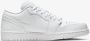 Jordan 1 Low Heren Schoenen White Leer Foot Locker - Thumbnail 1