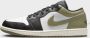 Jordan Air 1 Low Black Medium Olive White- Heren Black Medium Olive White - Thumbnail 5
