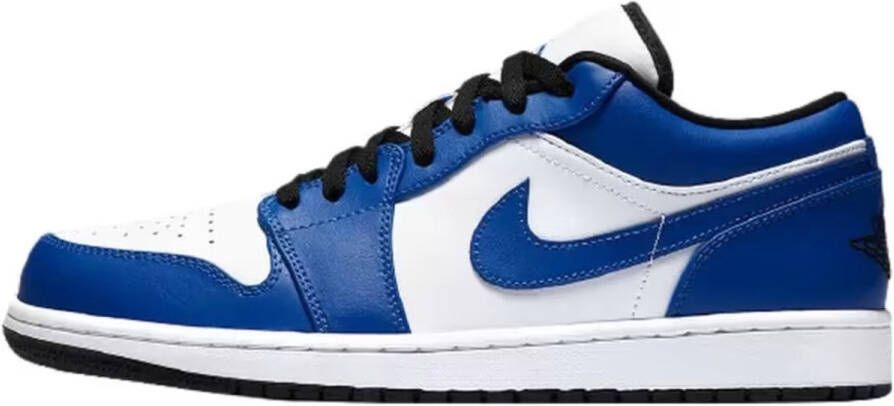 Nike Air Jordan 1 Low Heren Sneakers Blauw Wit Leer