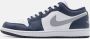Jordan Air 1 Low White Midnight Navy Wolf Grey- Heren White Midnight Navy Wolf Grey - Thumbnail 4