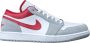 Air Jordan 1 Low Light Smoke Grey Gym Red SE D grijs wit rood sneakers laag zomersneakers - Thumbnail 1
