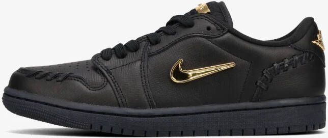 Nike Air Jordan 1 Low 'Method Of Making' Black Gold Sneakers Dames Doos Zonder Deksel