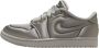 Nike Air Jordan 1 Low Method Of Making Satin Wolf Grey Sneakers Dames Doos Zonder Deksel - Thumbnail 1