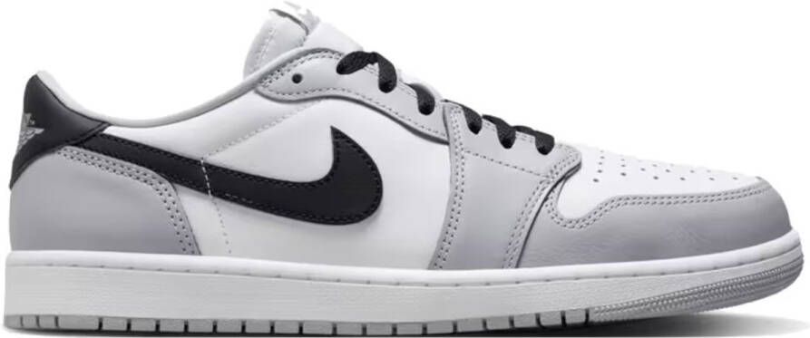 Nike Air Jordan 1 Low Retro OG Grijs Wit Zwart Sneakers Heren Doos Zonder Deksel