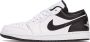 Nike Air Jordan 1 Low Reverse Panda Wit Zwart Sneakers Heren - Thumbnail 4
