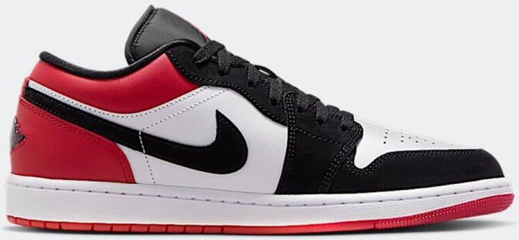 Nike Air Jordan 1 Low SE Rood Wit Zwart Black Toe Sneakers Heren Doos Zonder Deksel