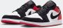 Nike Air Jordan 1 Low SE Rood Wit Zwart Black Toe Sneakers Doos Zonder Deksel - Thumbnail 1