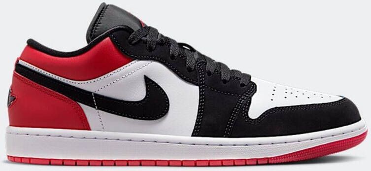 Nike Air Jordan 1 Low SE Rood Wit Zwart Black Toe Sneakers Doos Zonder Deksel