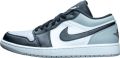Nike Air Jordan 1 Low Shadow Toe Sneakers Unisex - Lichtgrijs/Wit/Zwart