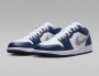 Jordan Air 1 Low White Midnight Navy Wolf Grey- Heren White Midnight Navy Wolf Grey - Thumbnail 5
