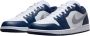 Jordan Air 1 Low White Midnight Navy Wolf Grey- Heren White Midnight Navy Wolf Grey - Thumbnail 6