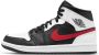 Jordan Nike Air 1 Mid Black Chile Red-White - Thumbnail 2