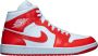 Jordan Nike Air 1 Mid BQ6472 116 Red White Kentucky Red - Thumbnail 1