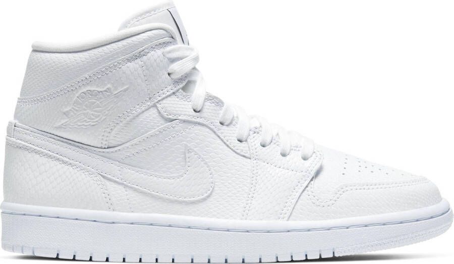 Nike Air Jordan 1 Mid Dames Sneakers White White