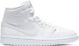 Jordan WMNS Nike Air 1 Mid Snakeskin Triple White Wit BQ6472 110 EUR - Thumbnail 1