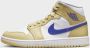 Nike Air Jordan 1 Mid Damesschoenen Lemon Wash Lapis-White - Thumbnail 2