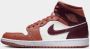 Nike Air Jordan 1 Mid Dusty Peach Sail White Night Maroon- Dusty Peach Sail White Night Maroon - Thumbnail 7