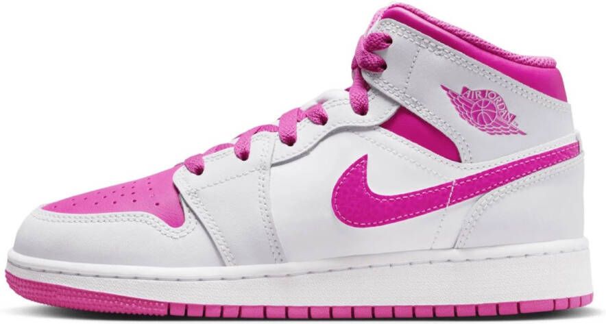 Jordan Kinderschoenen Air 1 Mid Iris Whisper White Fire Pink Iris Whisper White Fire Pink