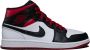 Nike AIR JORDAN 1 MID GS GYM RED BLACK TOE DQ8423-106 ZWART Schoenen - Thumbnail 1