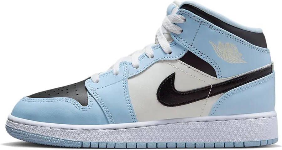 Nike Air Jordan 1 Mid (GS) Ice Blue Black-Sail-White 555112