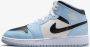 Nike Air Jordan 1 Mid (GS) Ice Blue Black-Sail-White 555112 - Thumbnail 1