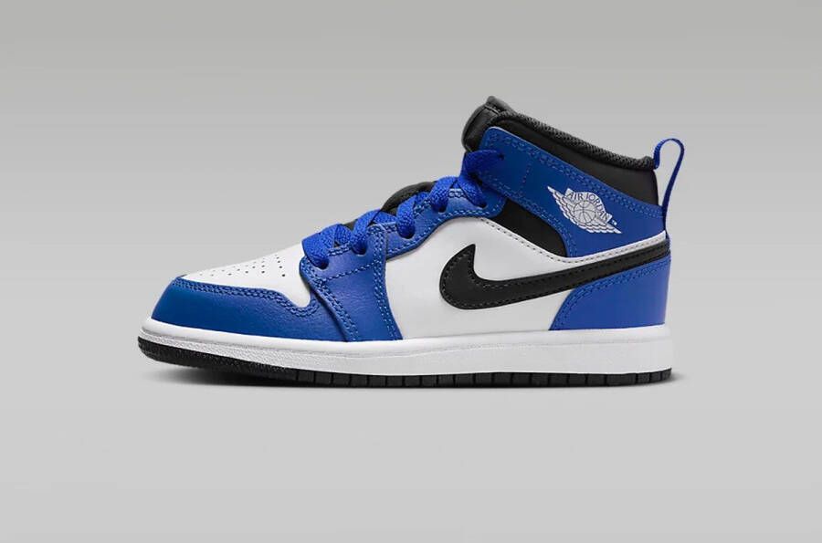 Jordan Kinderschoenen Air 1 Mid Game Royal White Black Game Royal White Black