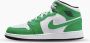 Nike Air Jordan 1 Mid (GS) Lucky Green DQ8423-301 groen wit sneakers hoog unisex - Thumbnail 1