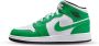 Nike Air Jordan 1 Mid (GS) Lucky Green DQ8423-301 groen wit sneakers hoog unisex - Thumbnail 2