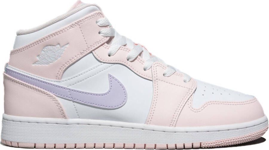 Nike Kinderschoenen Air Jordan 1 Mid Pink Wash White Violet Frost Pink Wash White Violet Frost