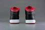 Nike Air Jordan 1 Mid Reverse Bred (2021) (GS) 554725-660 BRED Zwart Rood Schoenen - Thumbnail 6