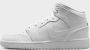 Nike Air Jordan 1 Mid (GS) Triple White 554725 - Thumbnail 1