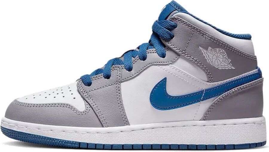 Nike Air Jordan 1 Mid True Blue Ce t (GS) Y DQ8423