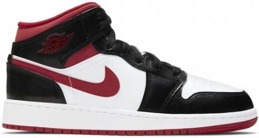 Nike Air Jordan 1 Mid (GS) White Gym Red-Black DJ4695