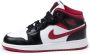 Jordan Nike Air 1 Mid (GS) White Gym Red-Black DJ4695 122 EUR - Thumbnail 4