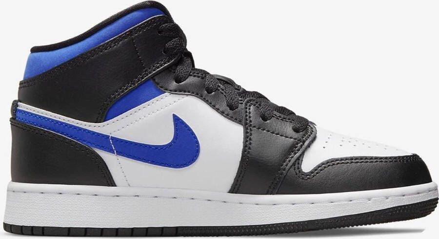 Nike Air Jordan 1 Mid (GS) White Racer Blue-Black