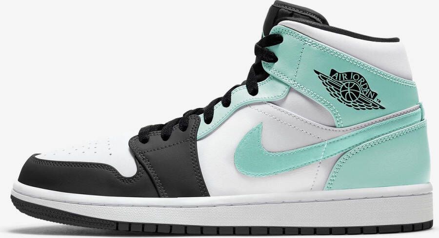 Nike Air Jordan 1 Mid (GS) White Tropical Twist Black