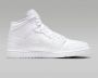 Jordan Air 1 Mid Basketball Schoenen white white white maat: 47.5 beschikbare maaten:41 42.5 43 44.5 45 46 47.5 45.5 - Thumbnail 4