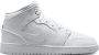 Jordan Air 1 Mid (gs) Basketball Schoenen white white white maat: 38.5 beschikbare maaten:36.5 37.5 38.5 40 - Thumbnail 1