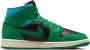 Nike Air Jordan 1 Mid Sneakers Unisex Zwart Aquatone Sail Lucky Green - Thumbnail 6