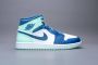 Jordan Air 1 Mid Mystic Navy Mint Foam White Schoenmaat 47 1 2 Sneakers 554724 413 - Thumbnail 6