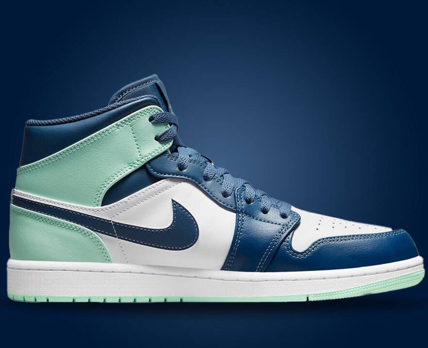 Nike Air Jordan 1 Mid Mystic Navy Mint Foam 554724-413 Kleur als op foto Schoenen