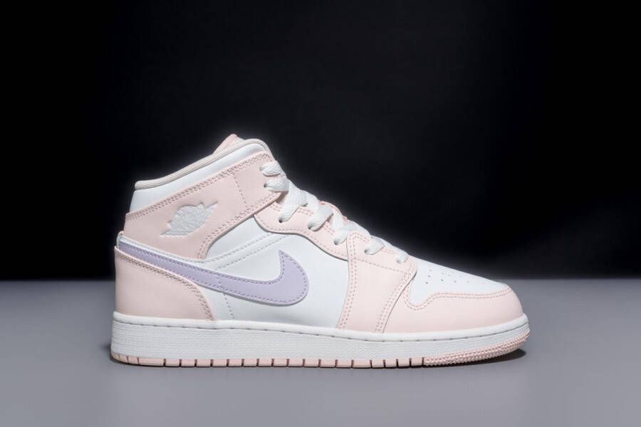 Nike Air Jordan 1 Mid Pink Wash (GS) FD8780-601 roze lila paars wit sneakers hoog zomerschoenen kindersneakers